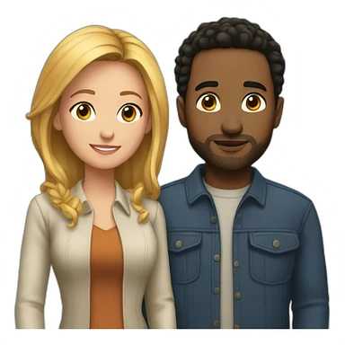 Leonard and Penny sticker