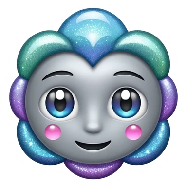 vamp glitter gray sticker