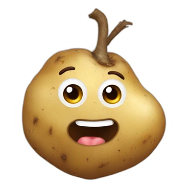 potato heart sticker