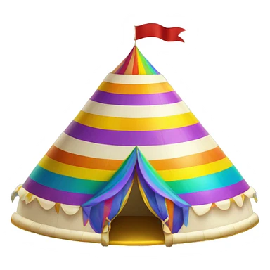 rainbow big top sticker