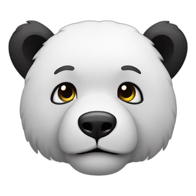 Oso perezos blanco y negro  sticker