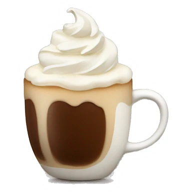 Coffee with whipped cream  sticker