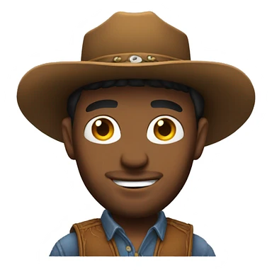 Uomo cowboy gioco sticker