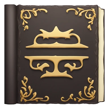 luxury dark book sticker