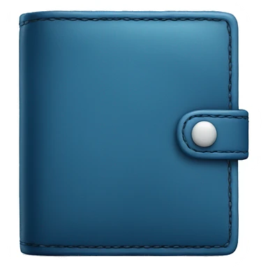blue lether wallet sticker