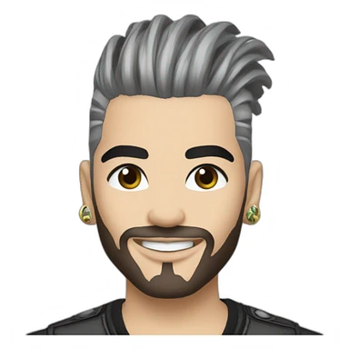 Bill Kaulitz hair spray sticker