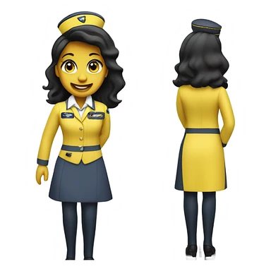 Spirit airlines flight attendant  sticker