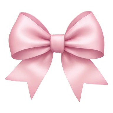 light pink ribbon bow sticker