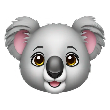 Cute koala sticker