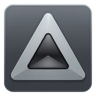 gray triangle smoot video player sticker