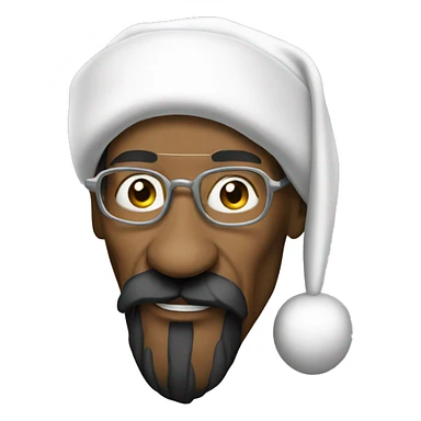 Snoop dog as Santa Claus  sticker