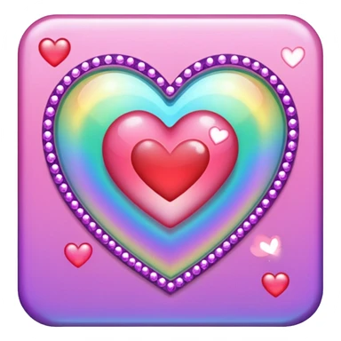 heart with K-pop album and sparkles sticker