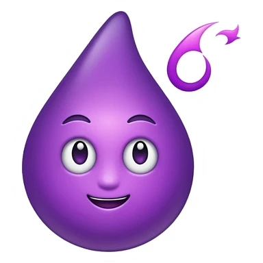 Um raio cor de roxo. sticker