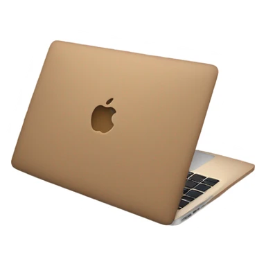 Light brown MacBook  sticker