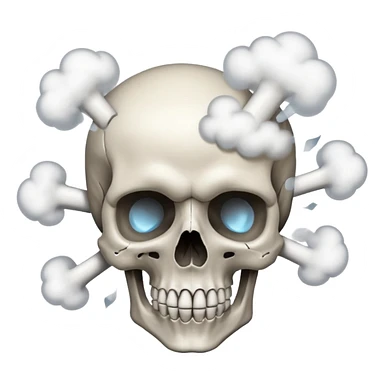 Skull explotion sticker
