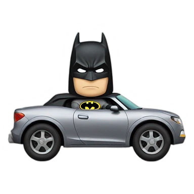 Batman on a car sticker