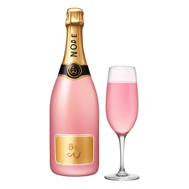 Pink champagne  sticker