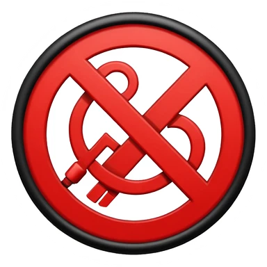 Símbolo De proibido ter buraco sticker