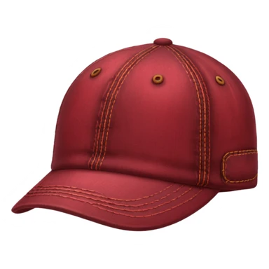 dark red denim cap sticker