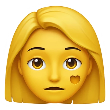 anonymous person, emoji style, silhouette face, no details, yellow color sticker