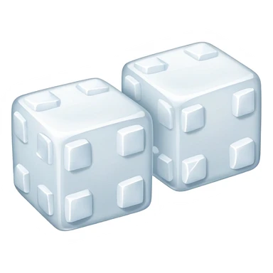 two sugar cubes sticker