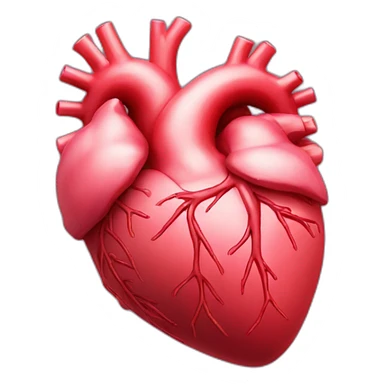 Anatomically correct heart sticker