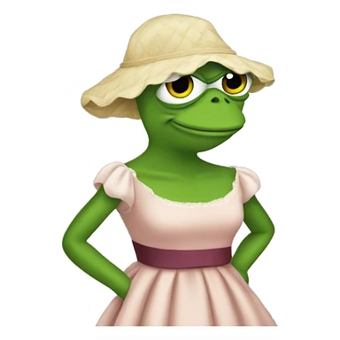 pepe in a dress sticker