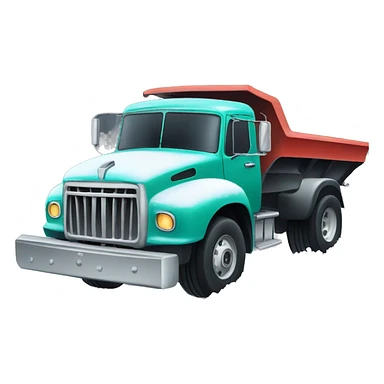 Truck plowing snow big tires  sticker