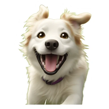 dog enjoying the great outdoors sticker