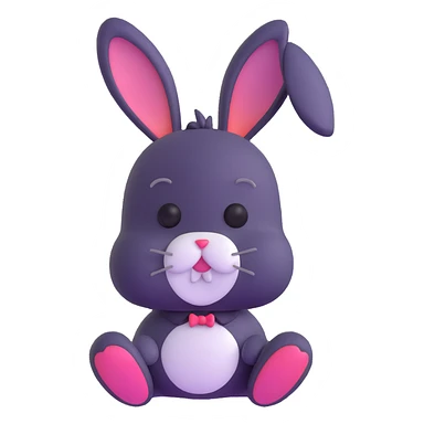 pink cute gothic bunny sticker