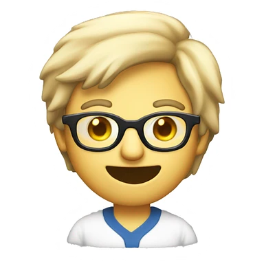 a guy mewing with nerd glasses Erm what the sigma sticker