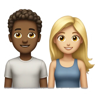 A boy with her girlfriend  sticker