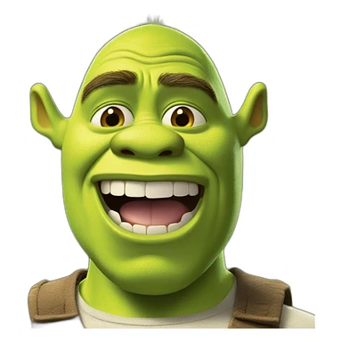 Shrek articulates saying no sticker