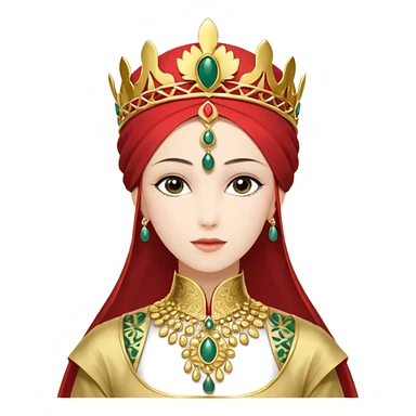 Багет с глазами, ртом, крыльями и рукой с маникюром sticker