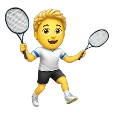 Joueur badminton sticker