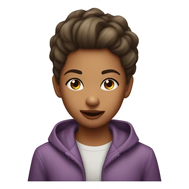 A girl tongue in cheek sticker