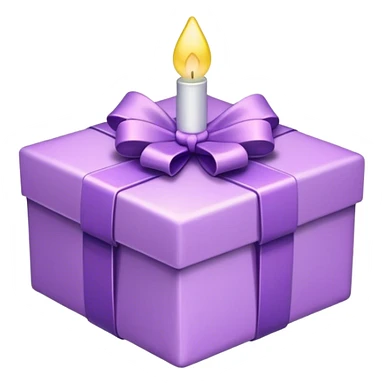 Light purple gift emoji sticker