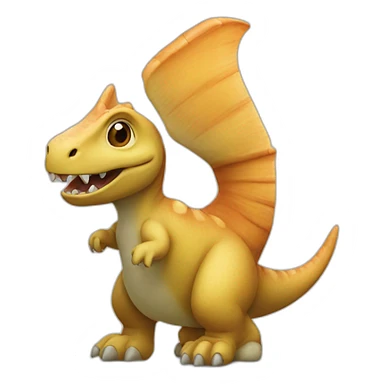  A dinosaur with a rabbit body sticker