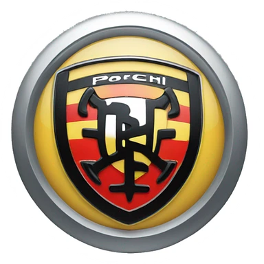 porsche logo sticker