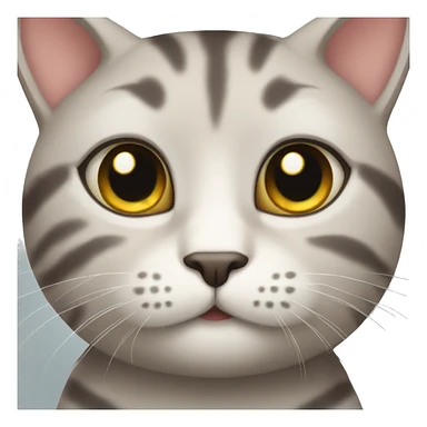 cat with cute face sticker