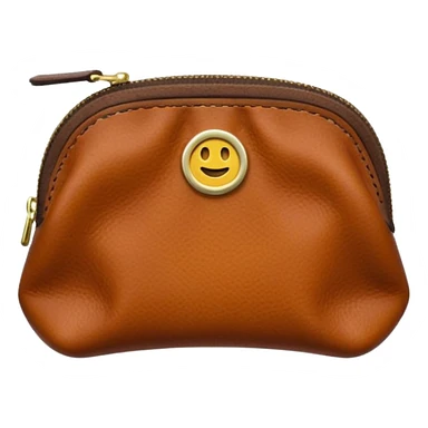 Coin purse, small, zipper sticker