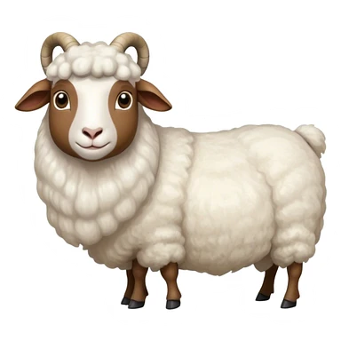 Portrait collage of domestic hooved animals: A calm goat with soft fur, a fluffy sheep with large eyes, and a noble horse with a shiny coat. Soft green meadow and distant hills in the background. Transparent background. sticker