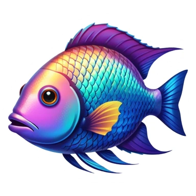 tropical fish sticker