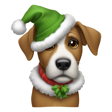 SWAMPDOG wearing Christmas clothing sticker