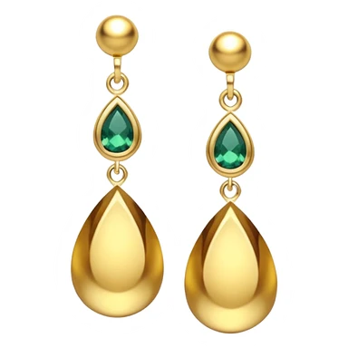 Drop earrings sticker
