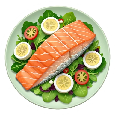 salmon salad  sticker