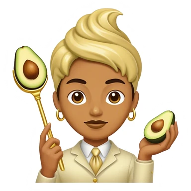 Avocado whip golde  sticker