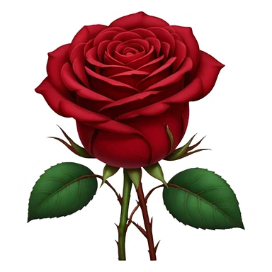 Dark red rose sticker