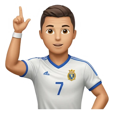 Ronaldo celebrating a goal sticker