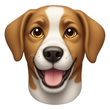 dog smirk sticker